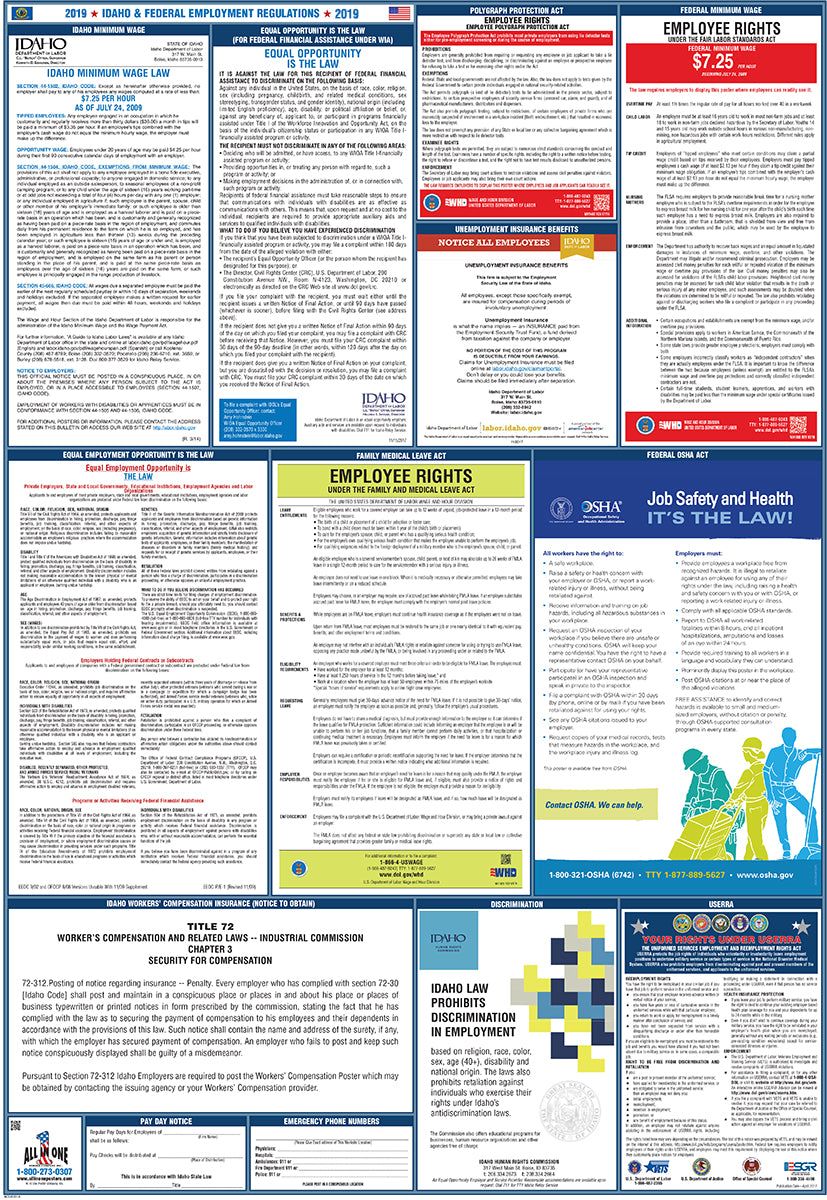 2026 Idaho & Federal Combination Poster