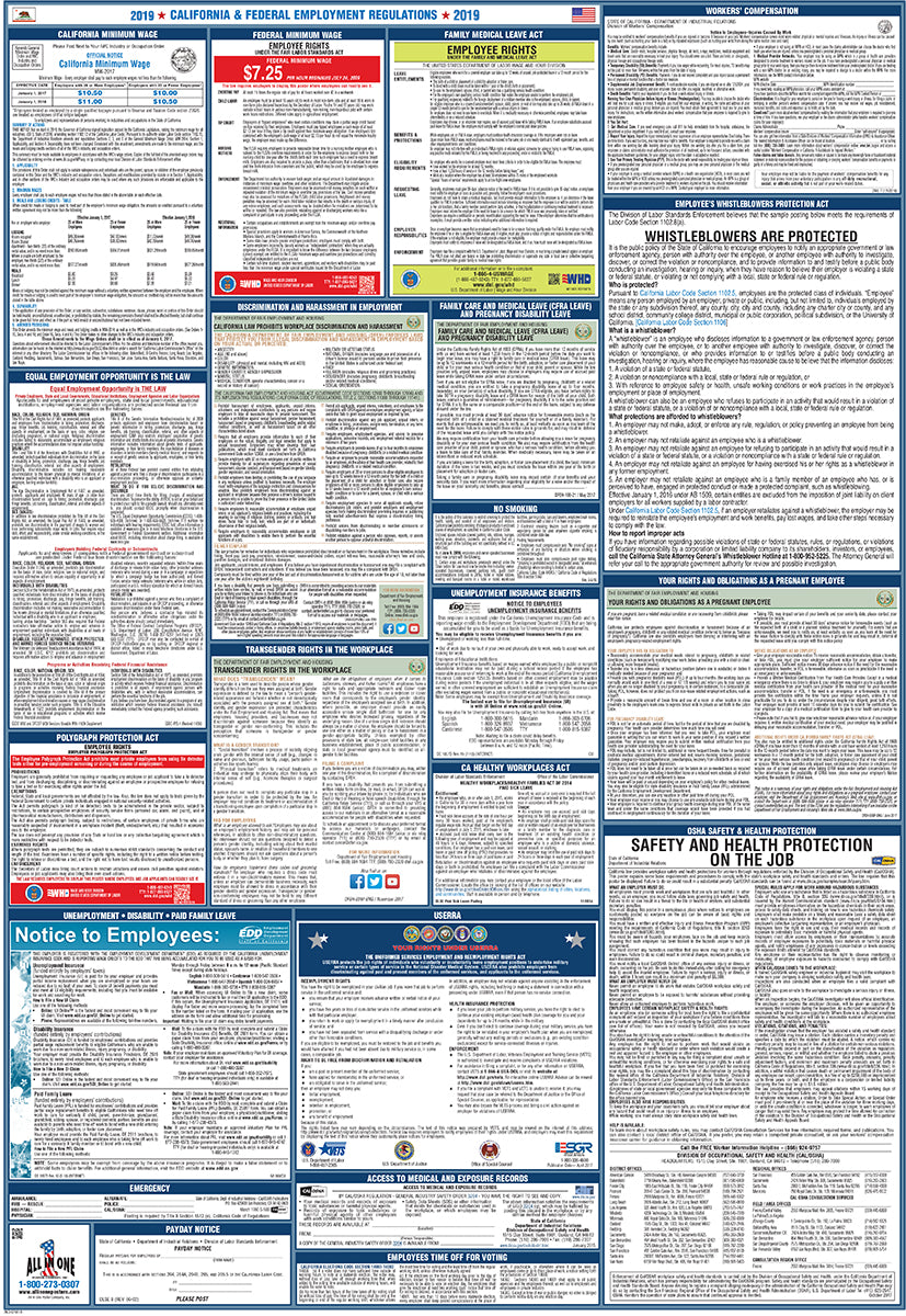 2026 California & Federal Combination Poster