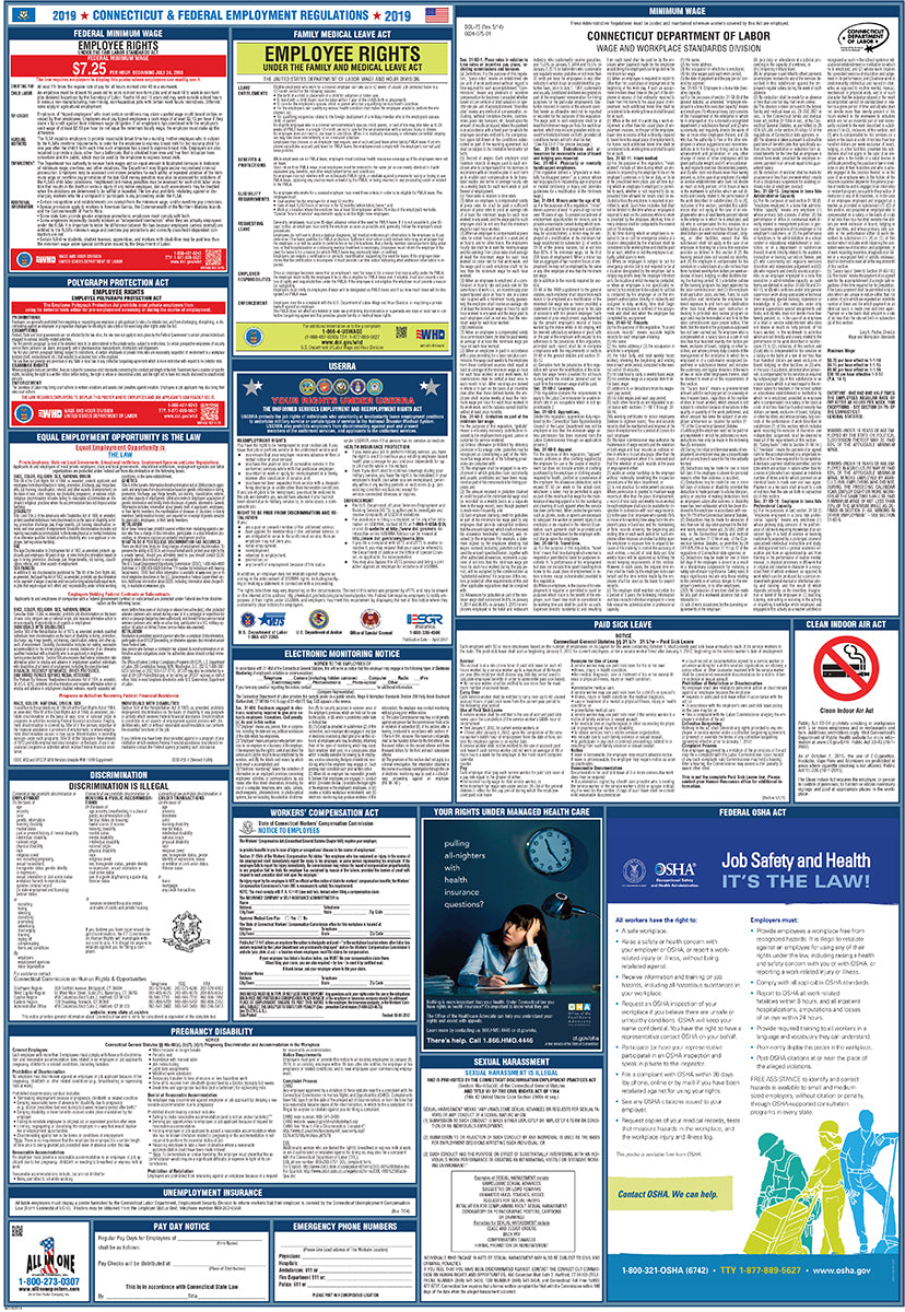 2026 Connecticut & Federal Combination Private and Business Organizations Poster