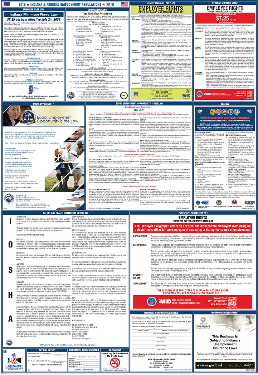 2026 Indiana & Federal Combination Poster