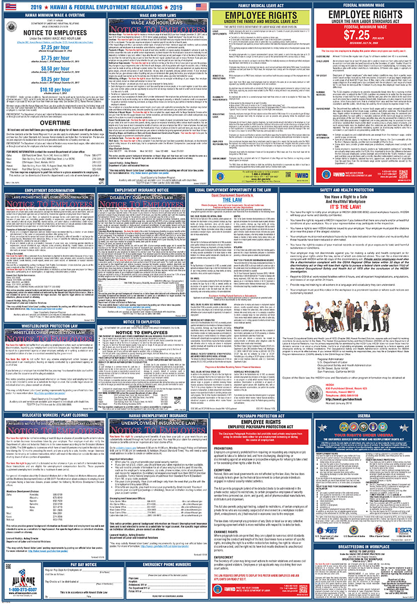 2026 Hawaii & Federal Combination Poster