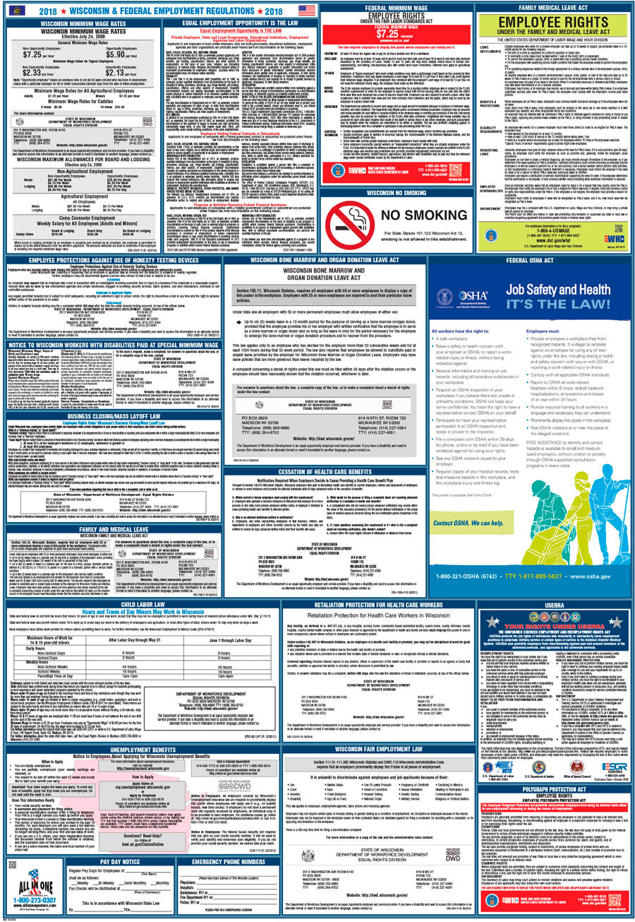 2026 Wisconsin & Federal Combination Public Entities Poster