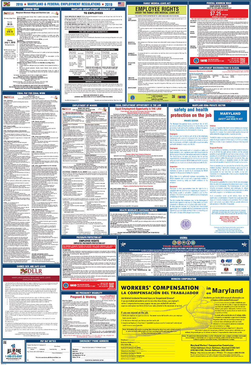 2026 Maryland & Federal Combination Private Business & Organizations Poster