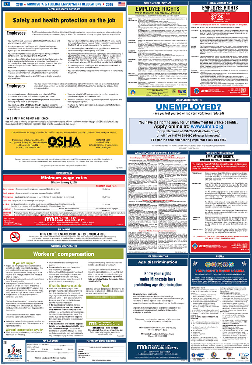 2026 Minnesota & Federal Combination Poster