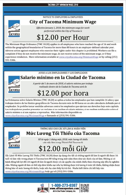 Tacoma City Minimum Wage