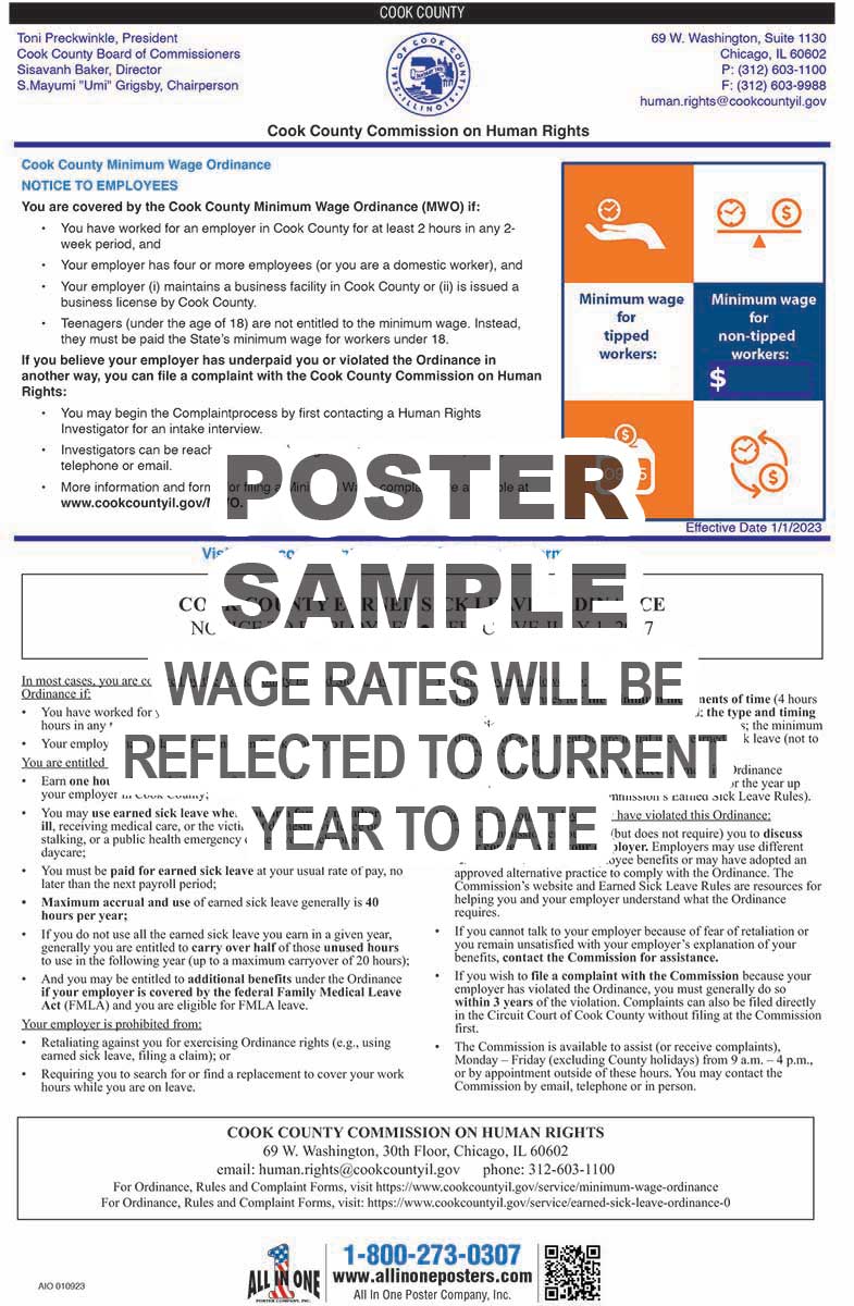 2026 Cook County Minimum Wage & Paid Sick Leave