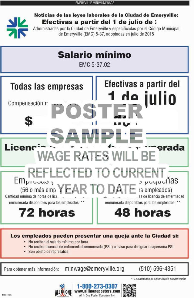 2026 Emeryville Minimum Wage