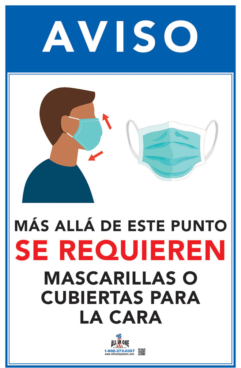 Face Mask Required Poster