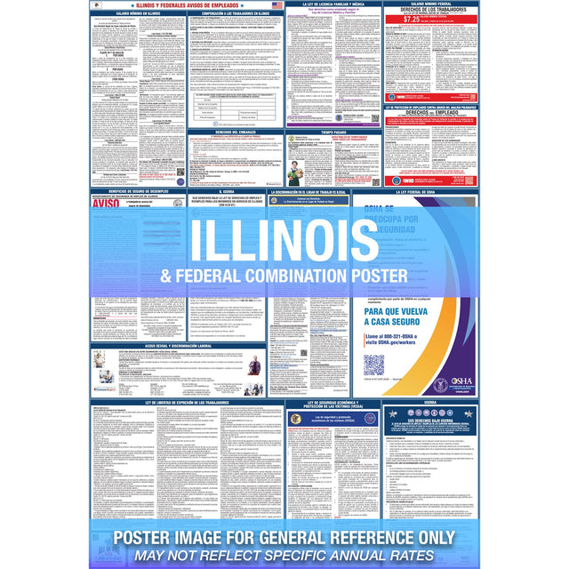 Illinois private business Spanish poster