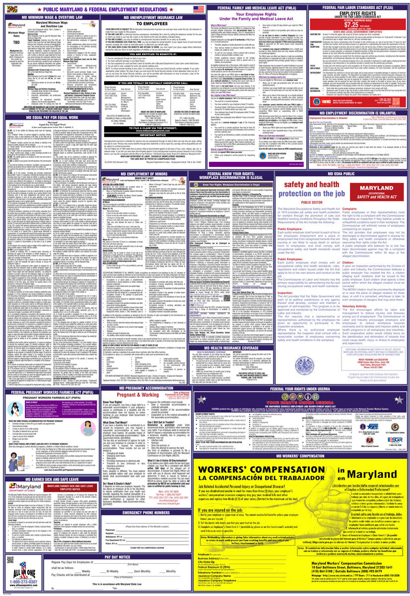 2026 Maryland & Federal Combination Public Entities Poster