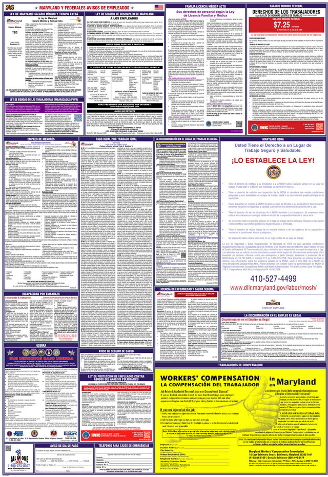 2026 Maryland & Federal Combination Private Business & Organizations Poster