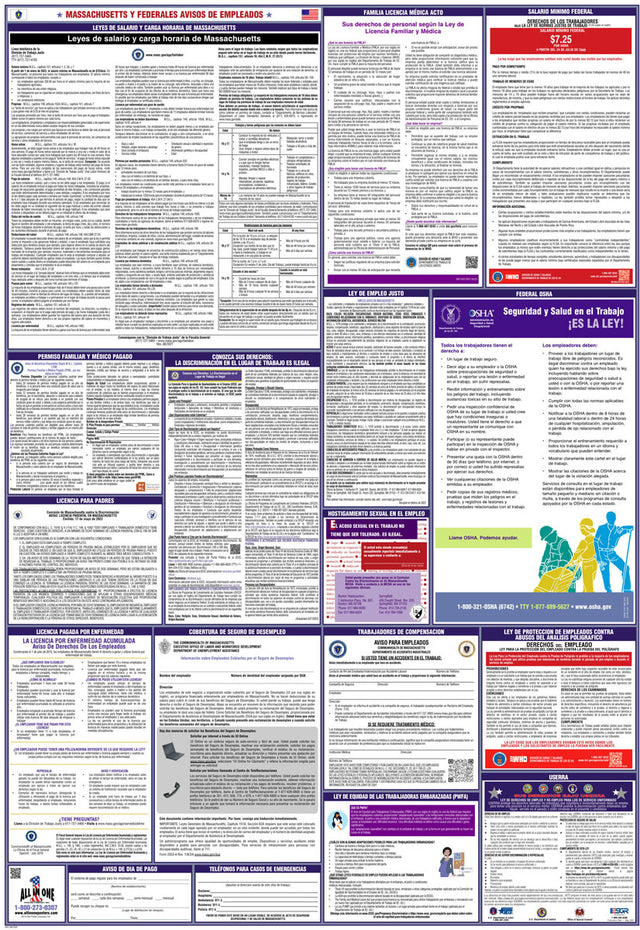 2026 Massachusetts & Federal Combination Private Business & Organizations Poster