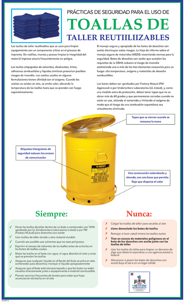 Reusable Shop Towels