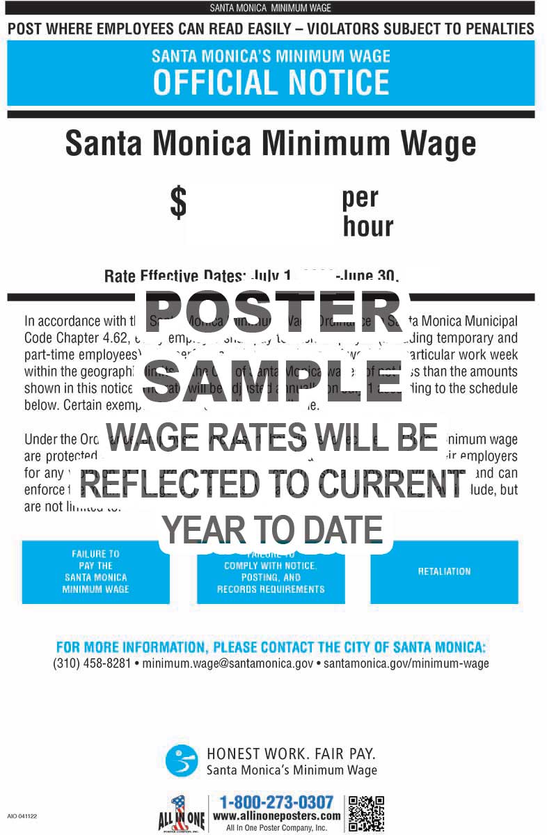 2026 Santa Monica Minimum Wage