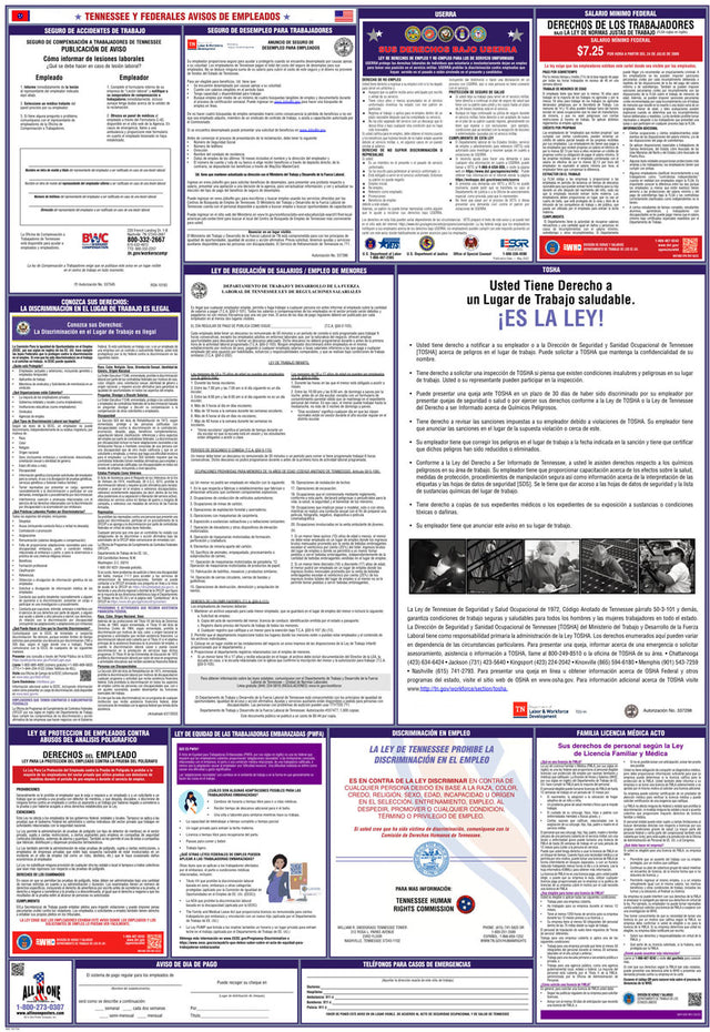 2026 Tennessee & Federal Labor Law Poster