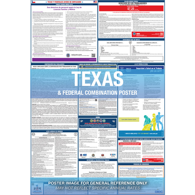 2026 Texas & Federal Combination Private Business & Organizations Poster
