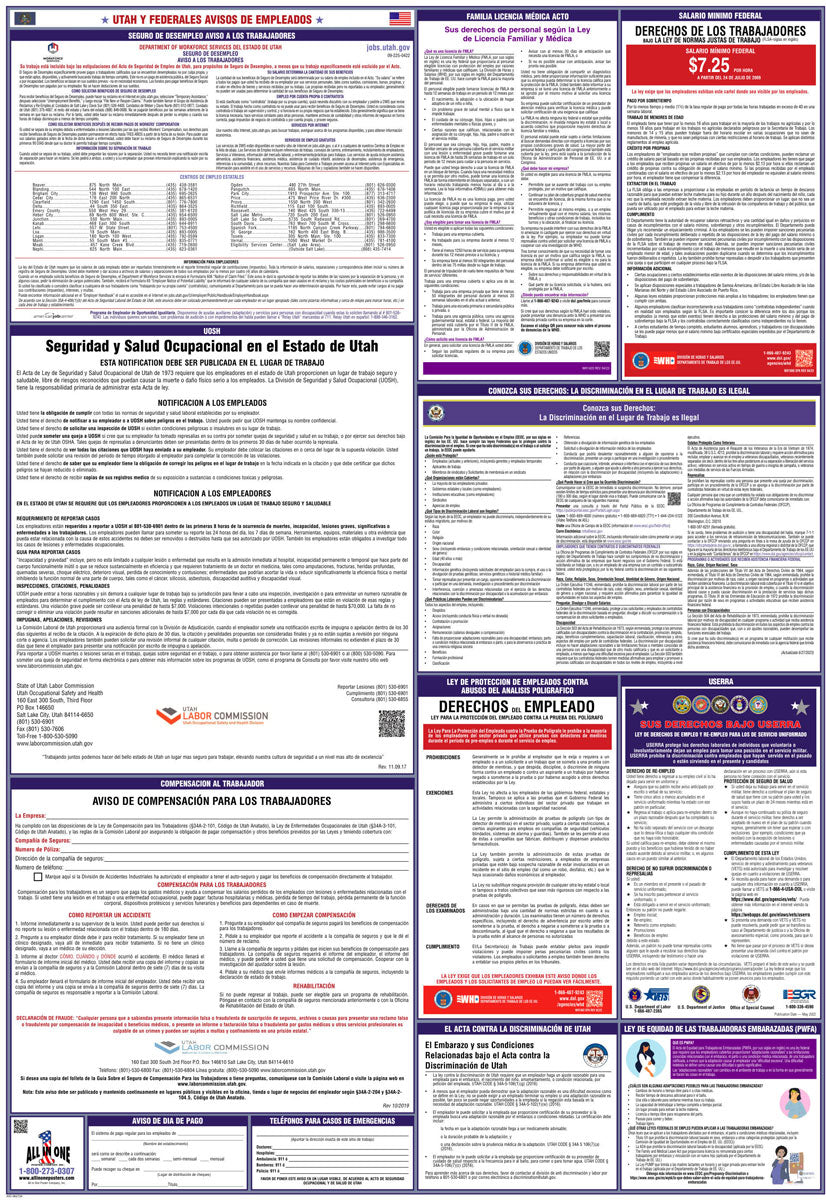 2026 Utah & Federal Combination Poster