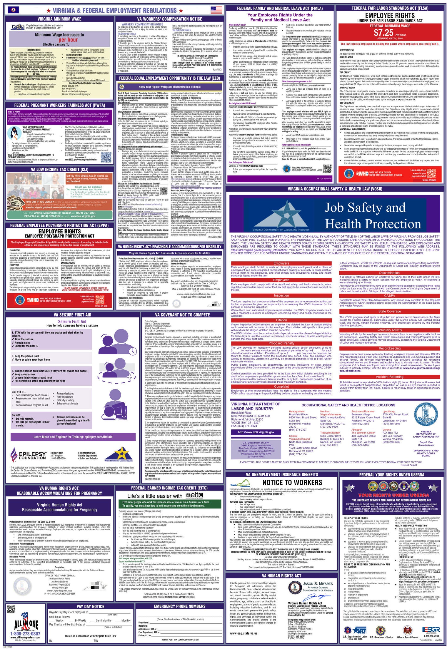 2026 Virginia & Federal Combination Poster