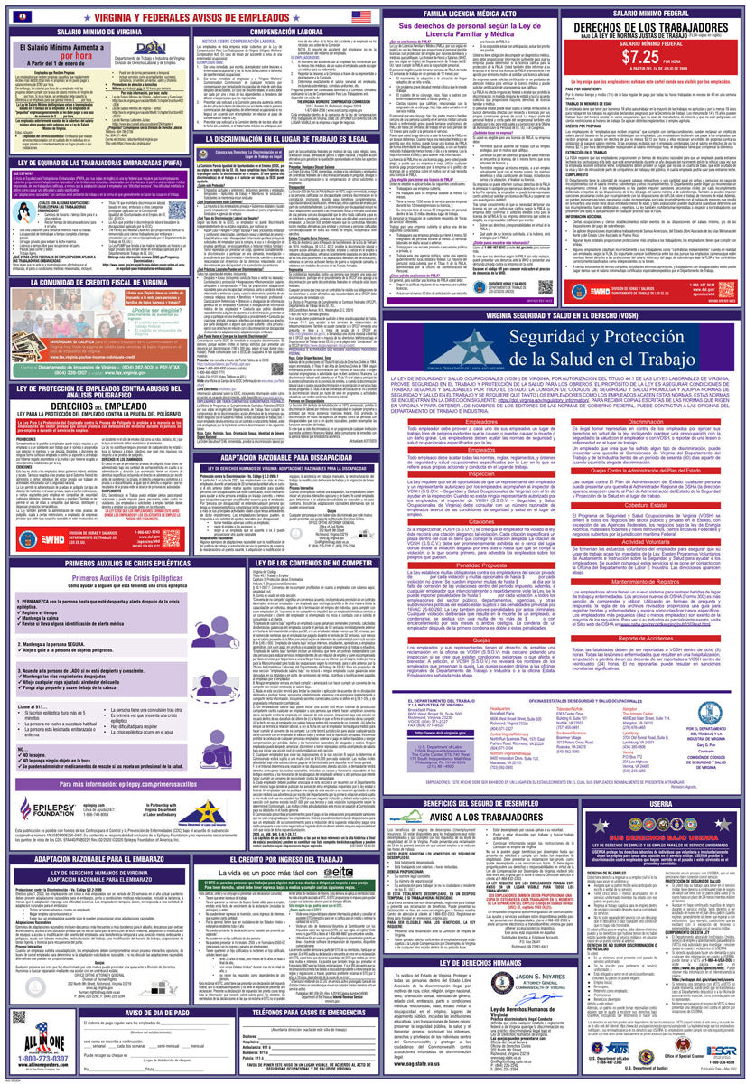 2026 Virginia & Federal Combination Poster