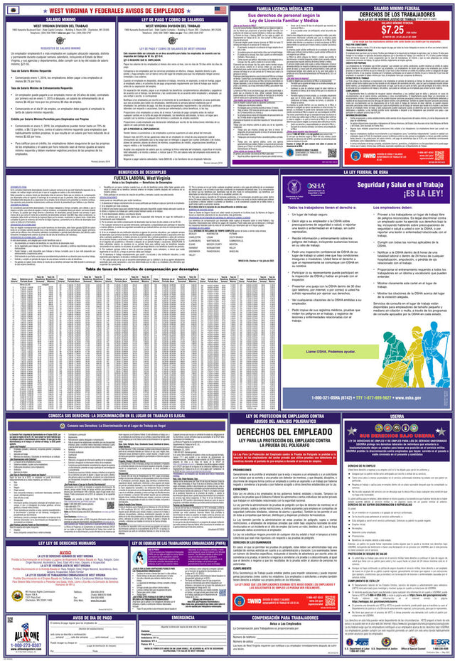 2026 West Virginia & Federal Combination Private Business & Organizations Poster