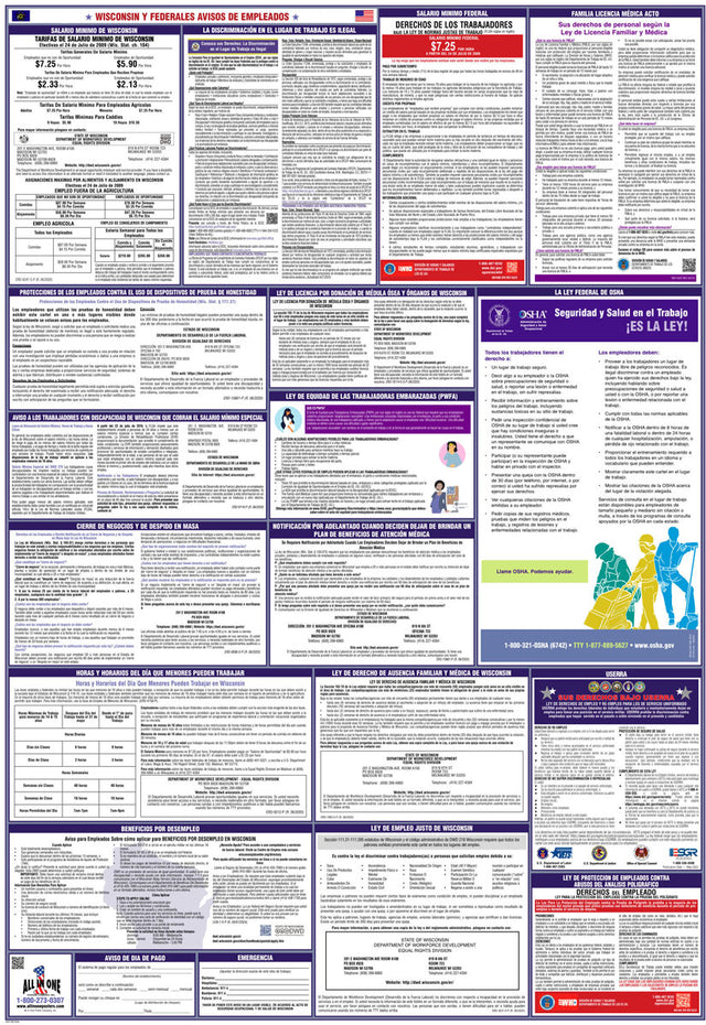 2026 Wisconsin & Federal Combination Private Business & Organizations Poster