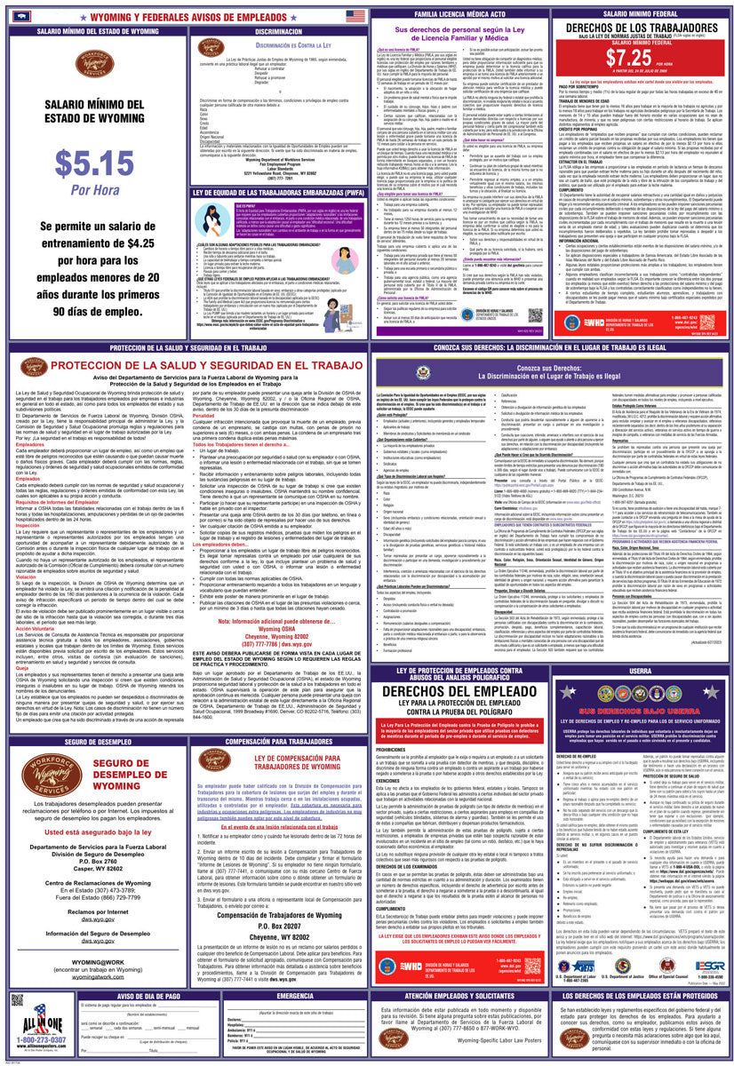 2026 Wyoming & Federal Combination Poster