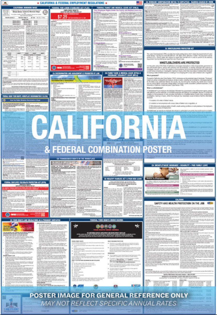 2026 California & Federal Combination Poster