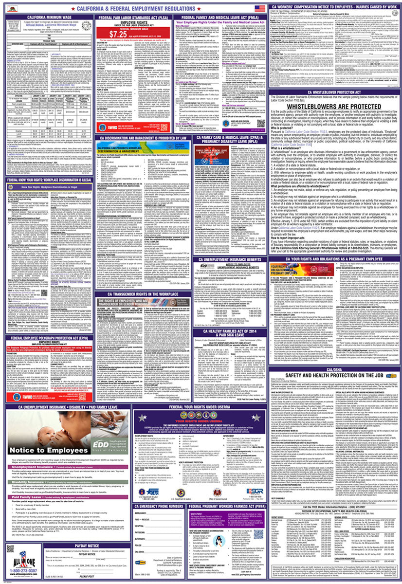 2026 California & Federal Combination Poster