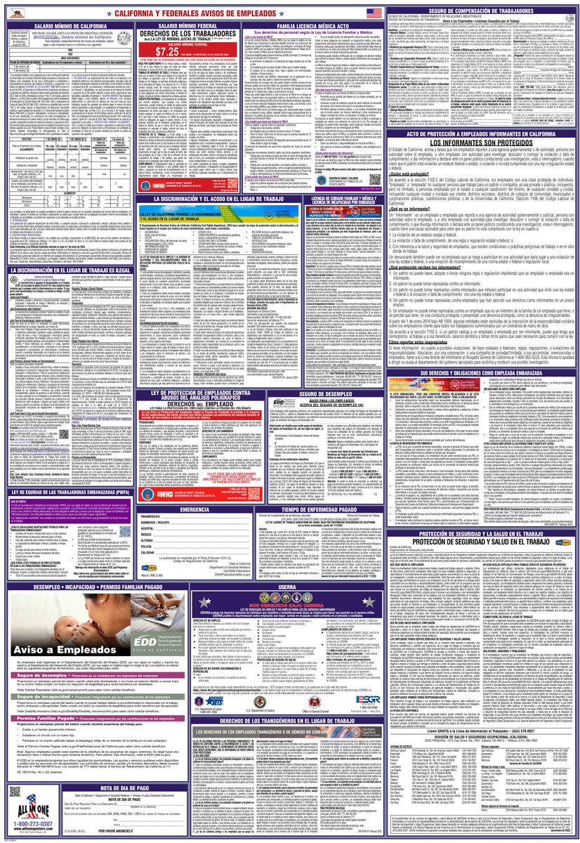 2026 California & Federal Combination Poster