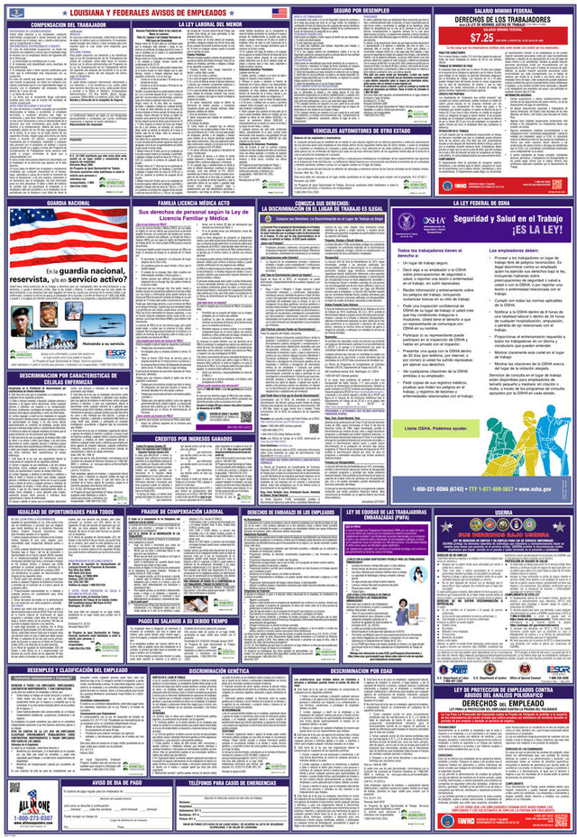 2026 Louisiana & Federal Combination Poster