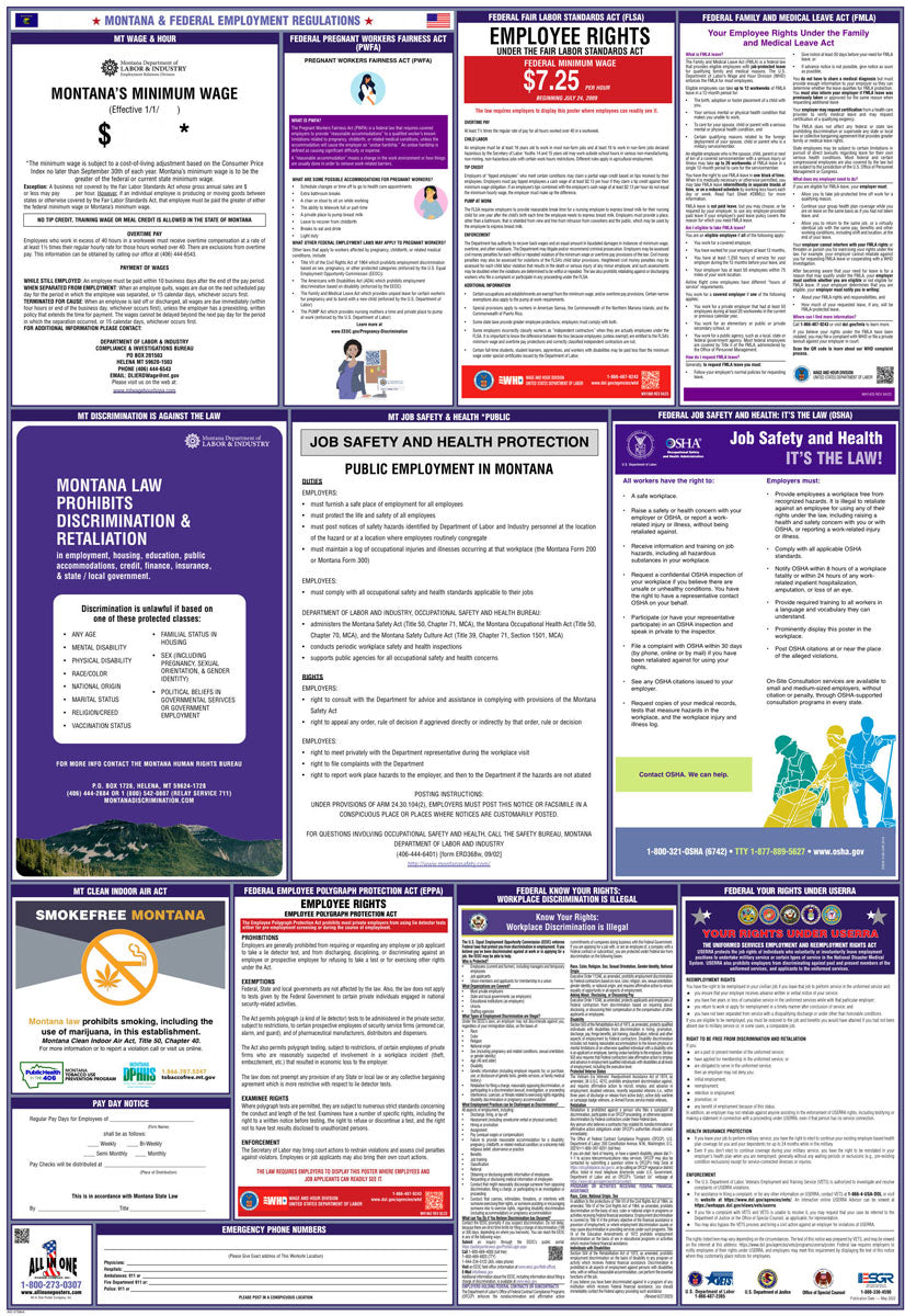 2026 Montana & Federal Combination Poster