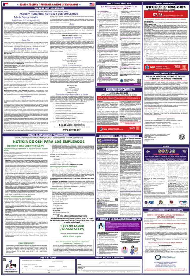 2026 North Carolina & Federal Combination Poster