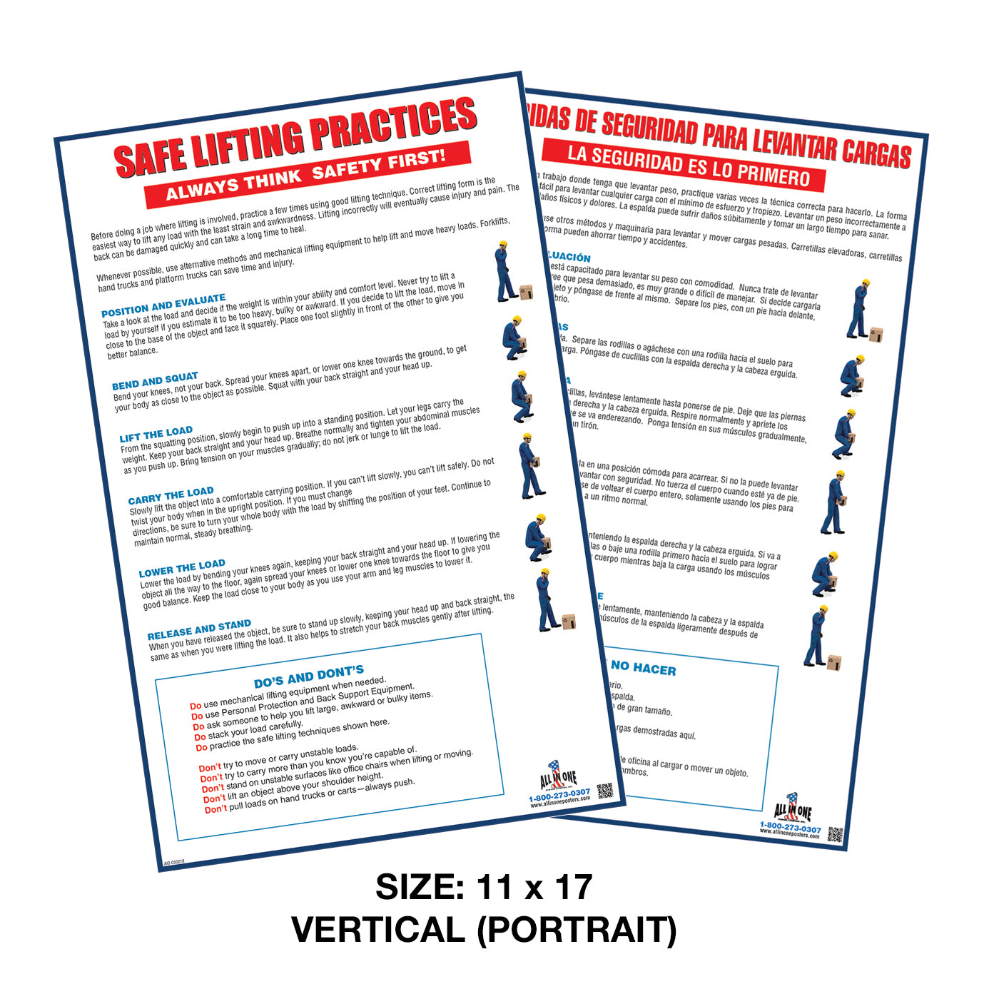Safe Lifting Posters