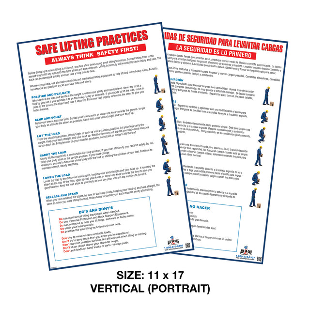 Safe Lifting Posters
