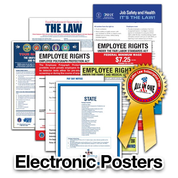 2024 All In One Electronic Poster PDF Remote Compliance Poster Digital