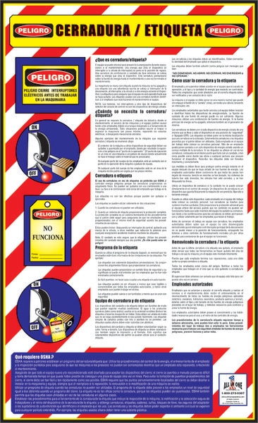 Lockout / Tagout | OSHA Safety Poster for Workplace