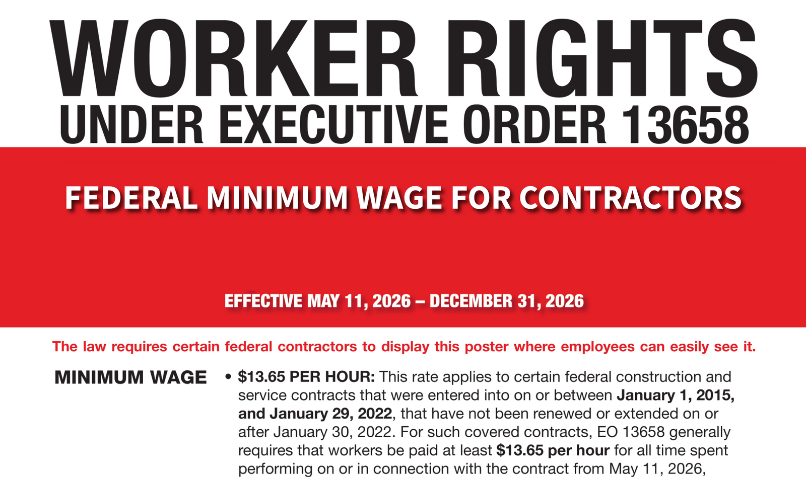 Federal Contractors Get Increased Wages under DoL