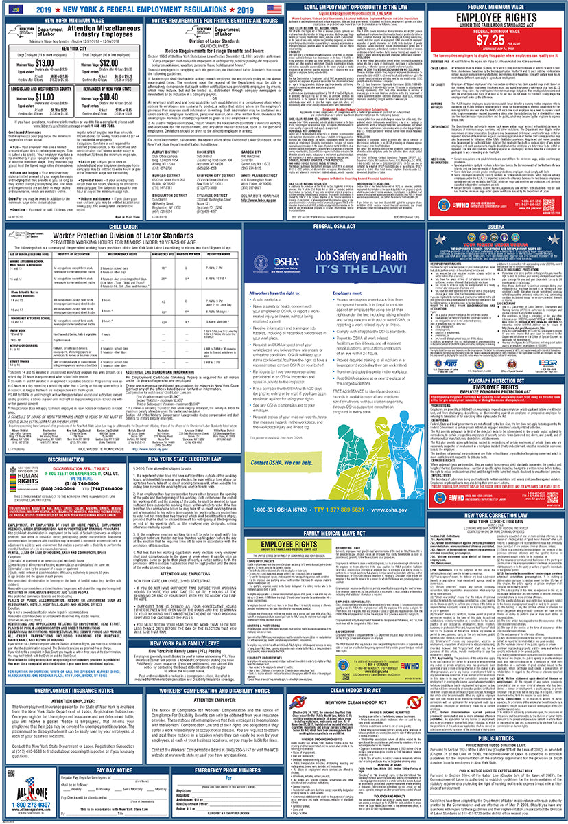 2026 New York & Federal Combination Public Entities Poster