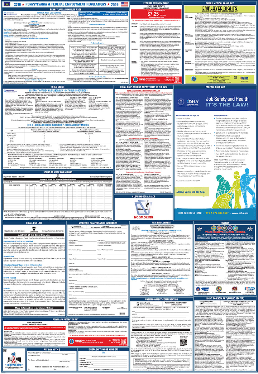 2026 Pennsylvania & Federal Combination Poster