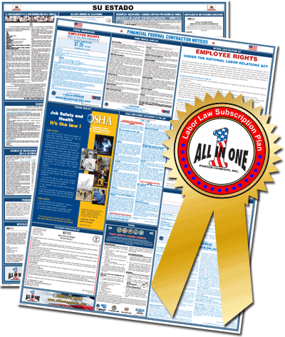 1 Year Financial Federal Contractor Poster Package Spanish