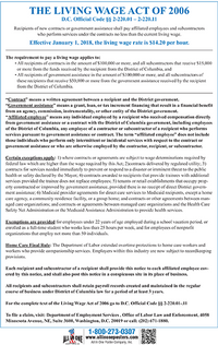 District of Columbia Living Wage Act