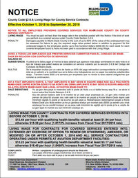 2026 Miami Dade County Living Wage Service Contracts