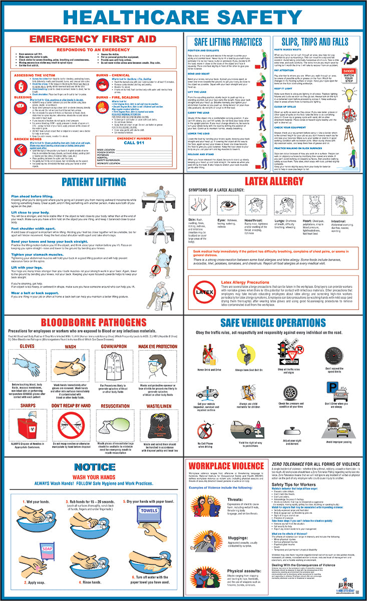 8-in-1 Healthcare Safety Poster