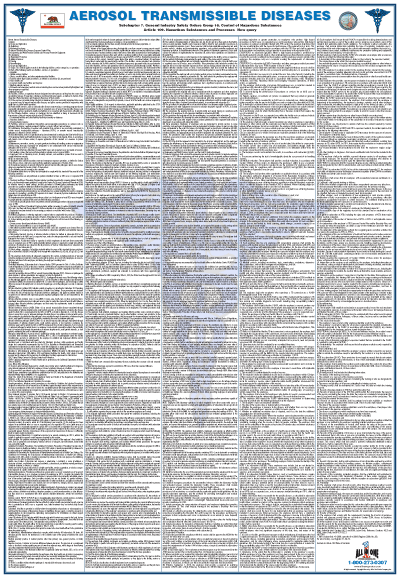 California Aerosol Transmissible Diseases Poster