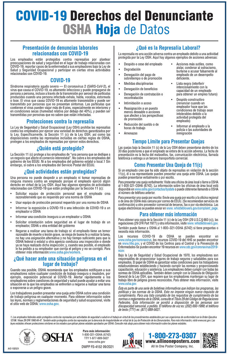 COVID Whistleblower Poster