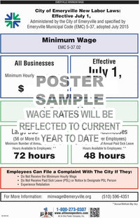 2026 Emeryville Minimum Wage