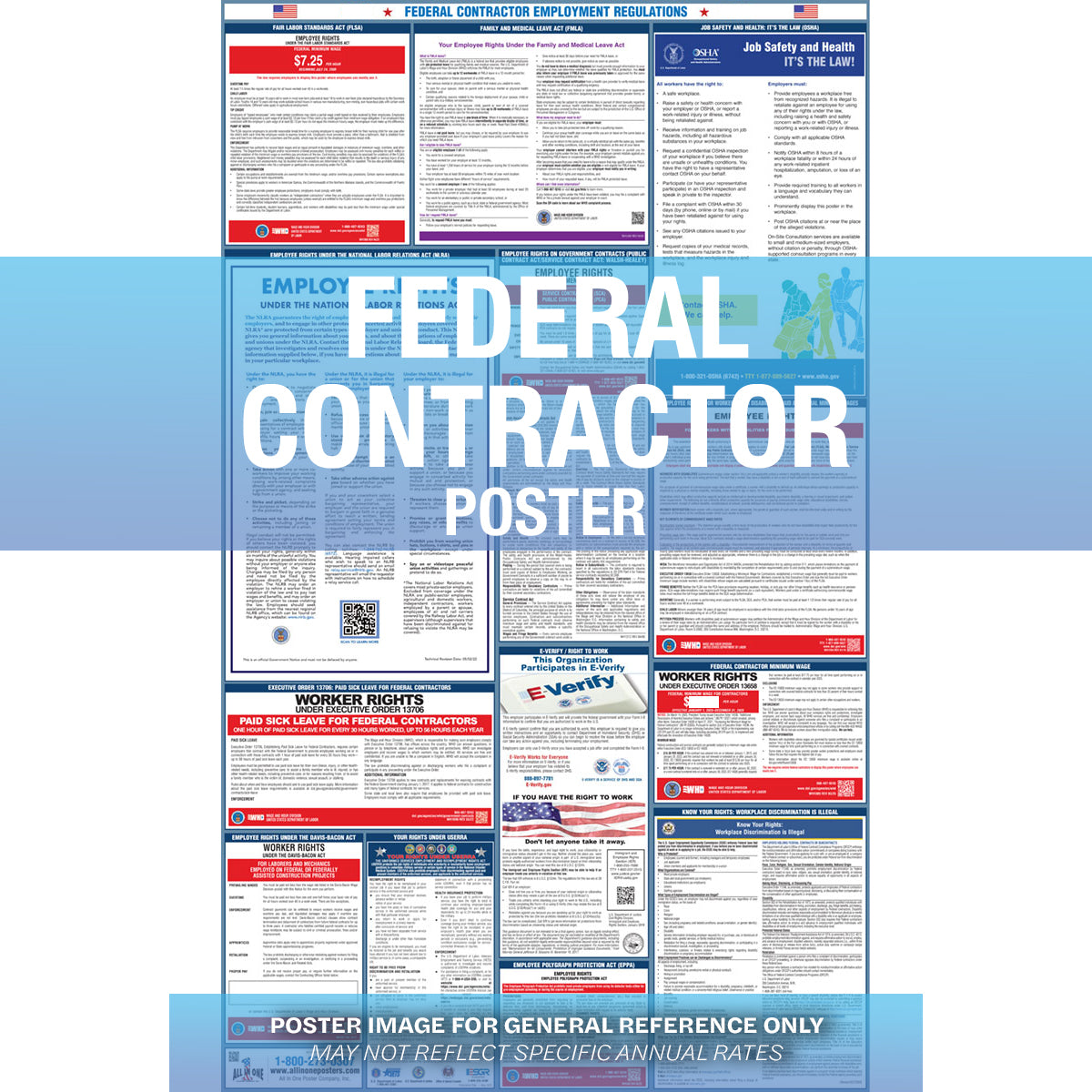 Federal Contractor Paper Poster Spanish