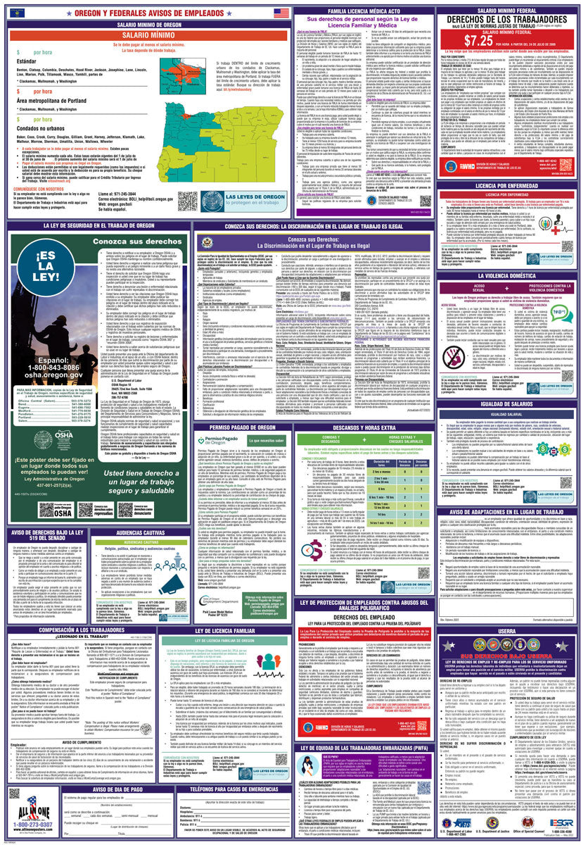 2026 Oregon & Federal Combination Poster