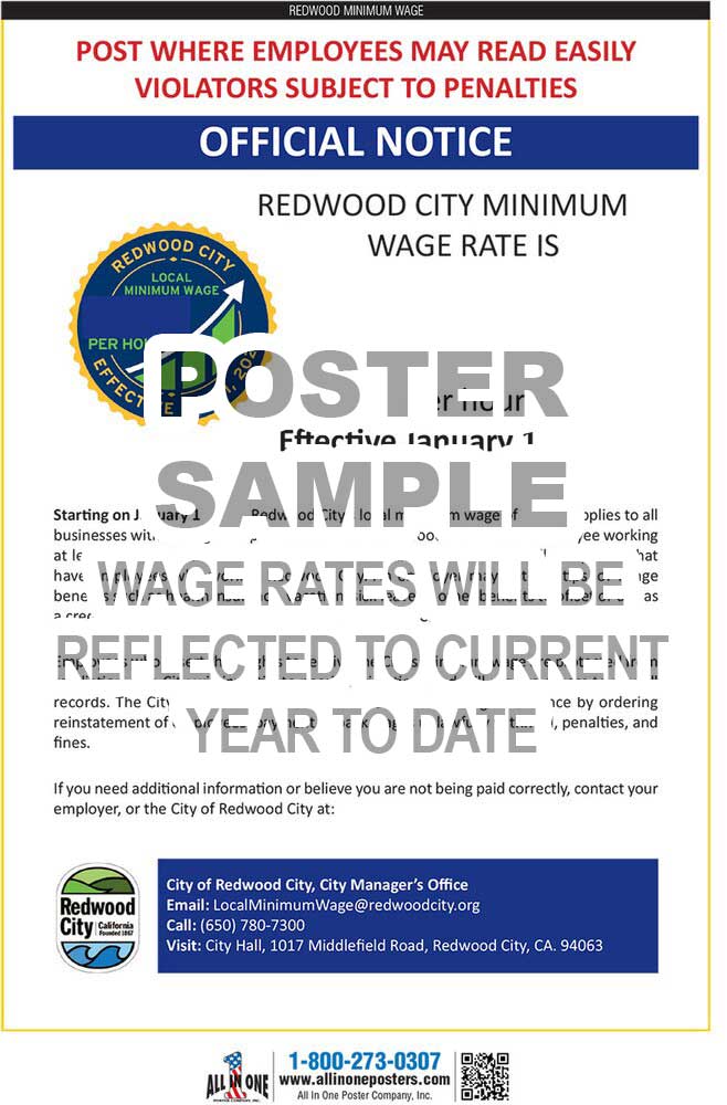 2026 Redwood Minimum Wage