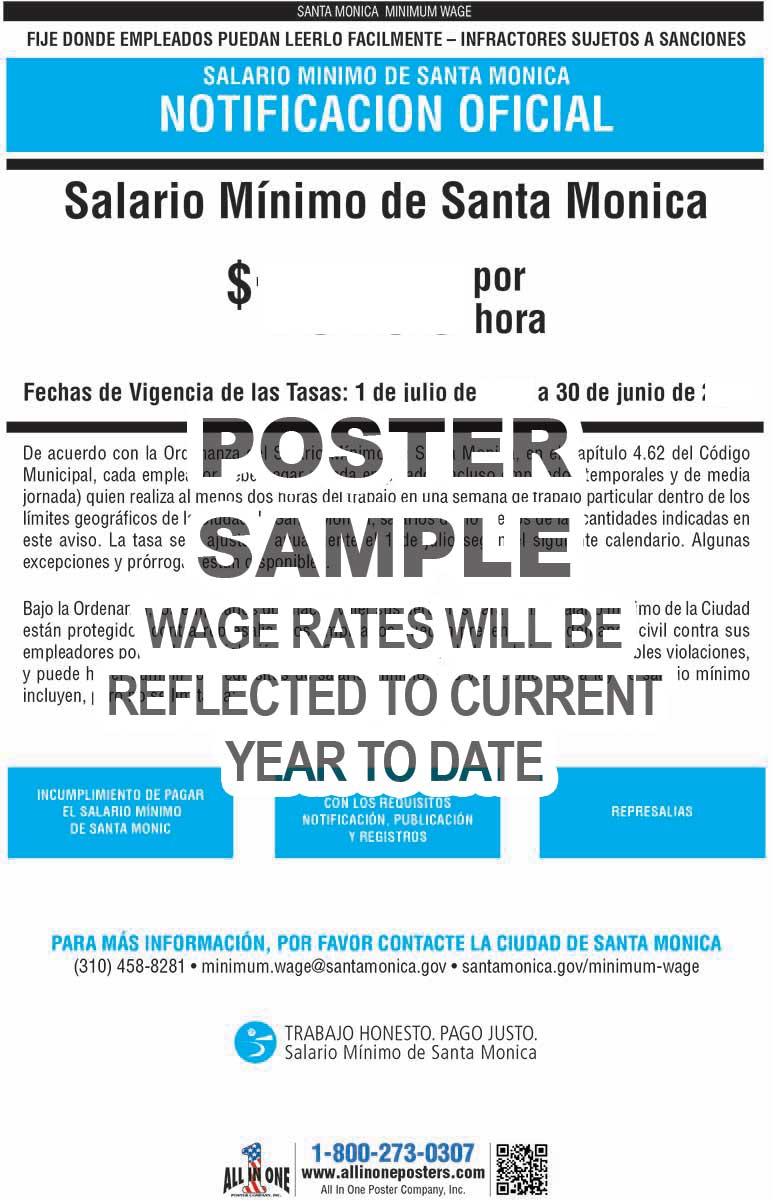 2026 Santa Monica Minimum Wage